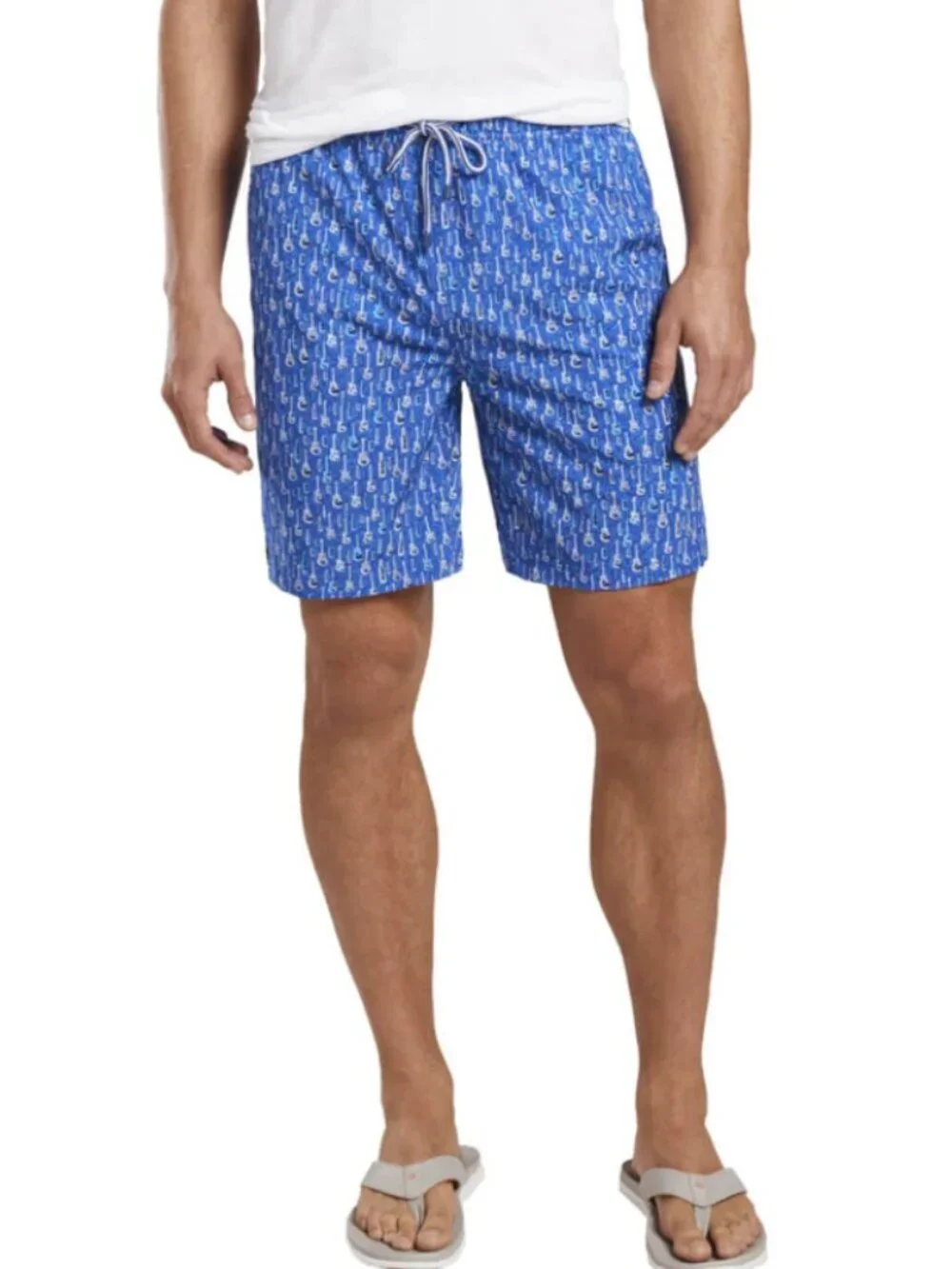 NWT Peter Millar - Men's Seaside Bottleneck Swim Trunk w/ Koozie - Size S​